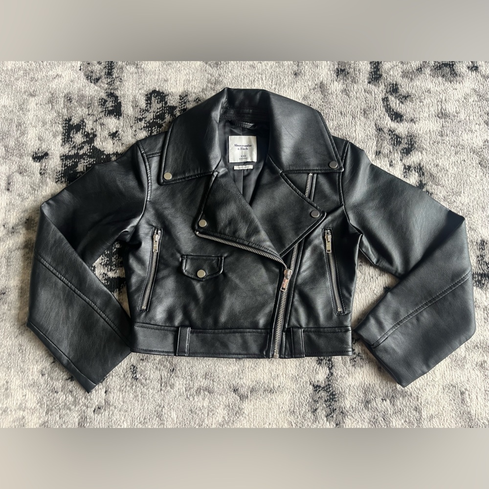 Abercrombie & Fitch Black Leather Jacket